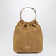 Prada Mini Bucket Bag In Cinnamon Suede