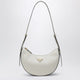 Prada Arqué Medium Shoulder Bag In White Leather