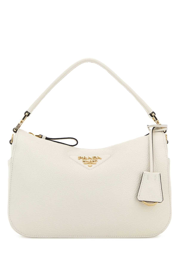 Prada Ivory Leather Small Handbag