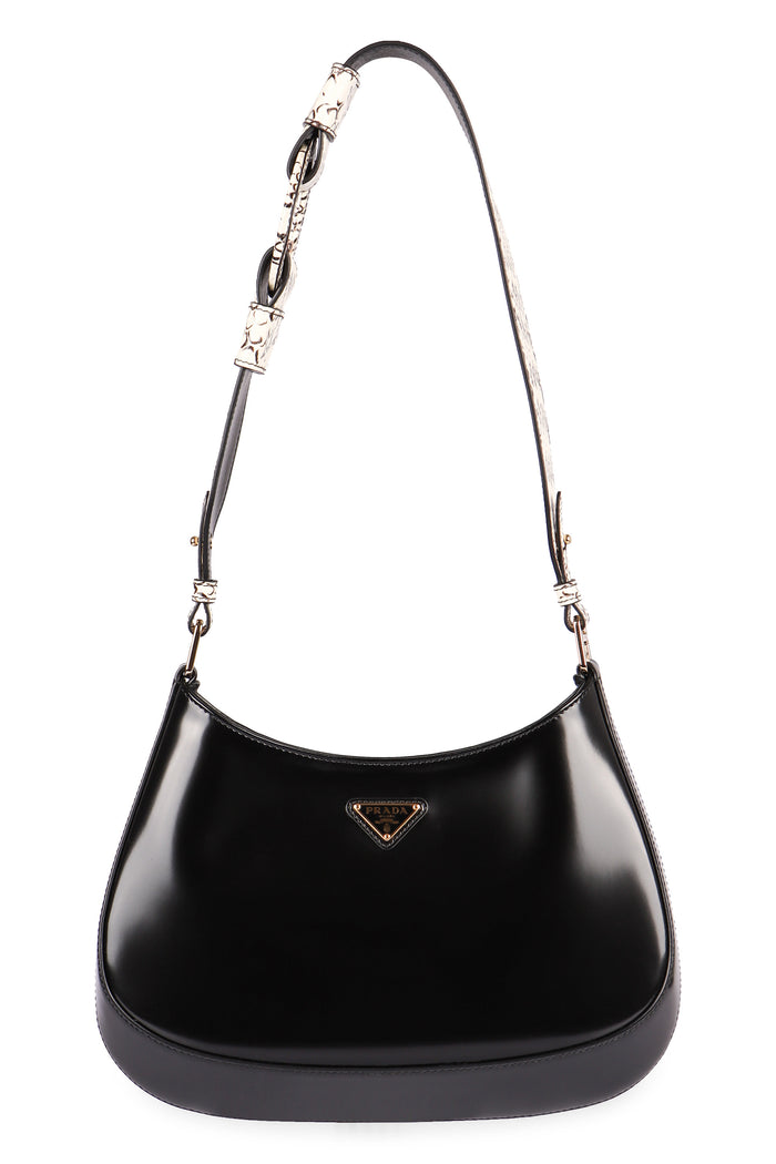 Prada Black Leather Cleo Shoulder Bag