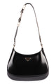 Prada Black Leather Cleo Shoulder Bag