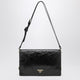 Prada Medium Shoulder Bag Black In Leather