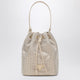 Prada Sand-Coloured Bucket Bag With Crystals