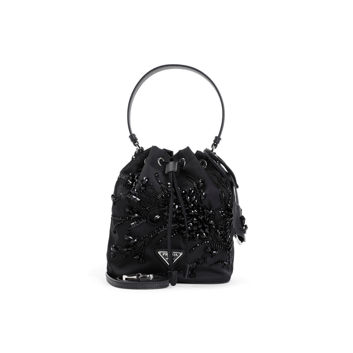 Prada Black Nylon Bucket Bag