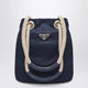 Prada Mariner Small Bucket Bag In Baltic Blue Re-Nylon