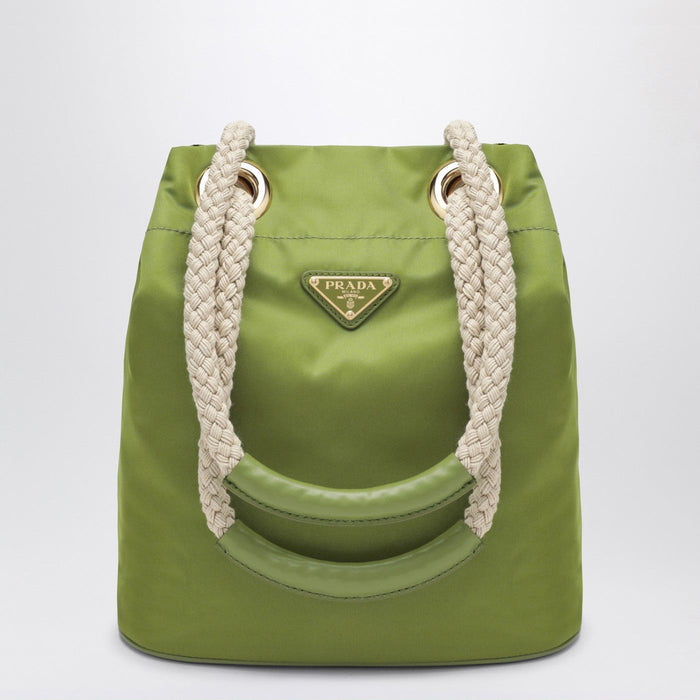 Prada Mariner Small Bucket Bag In Ivy-Green Re-Nylon