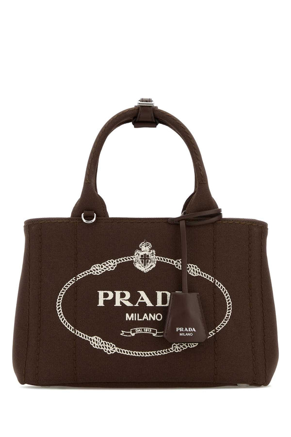 Prada Brown Canvas Small Prada Jardiniã¨Re Handbag