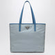 Prada Light Blue Bag In Printed Re-Nylon