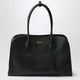 Prada Large Black Leather Shopping Bag