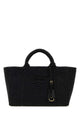 Prada Black Raffia Shopping Bag
