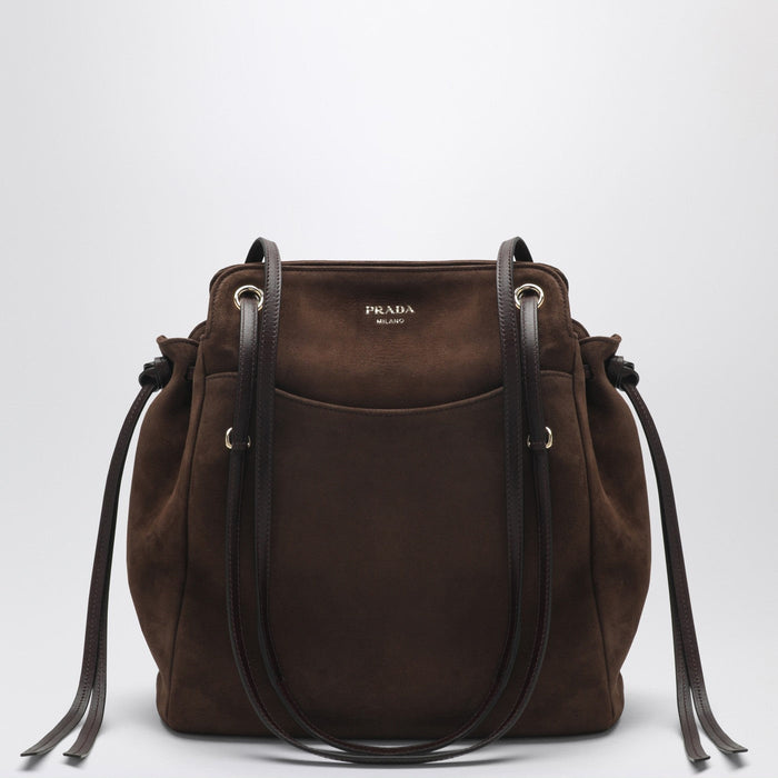 Prada Medium Prada Carry Shopping Bag In Brown