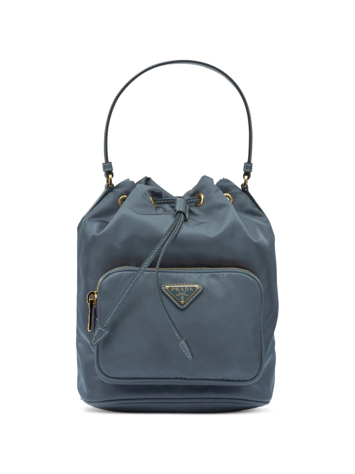 Prada Blue Polyamide Re-Nylon Bucket Bag