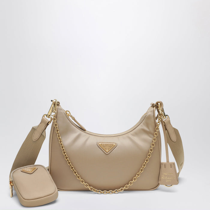 Prada Re-Edition 2005 Bag In Camel Re-Nylon