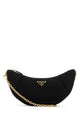 Prada Black Re-Nylon Prada Demi-Lune Shoulder Bag