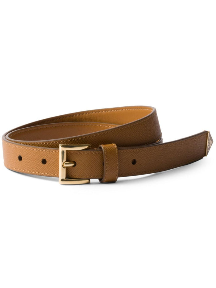 Prada Caramel Saffiano Leather Belt