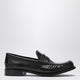 Prada Black Polished Leather Loafers