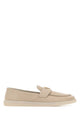 Prada Sand Suede Loafers
