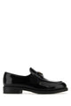 Prada Prada Brushed Leather Loafers With Logo