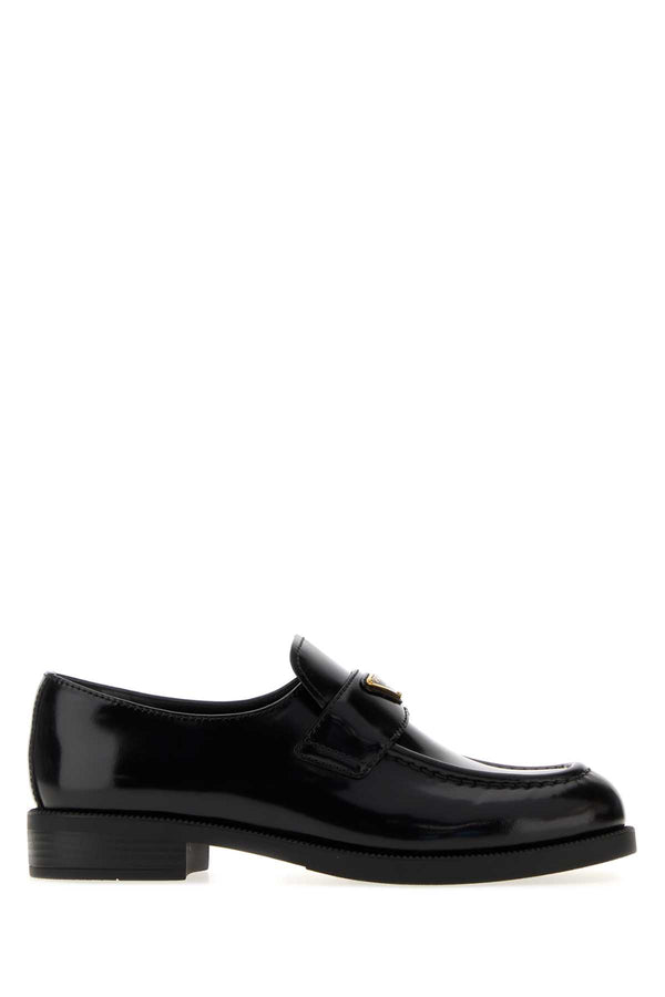 Prada Black Leather Loafers