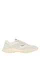 Prada White Suede And Canvas Sneakers