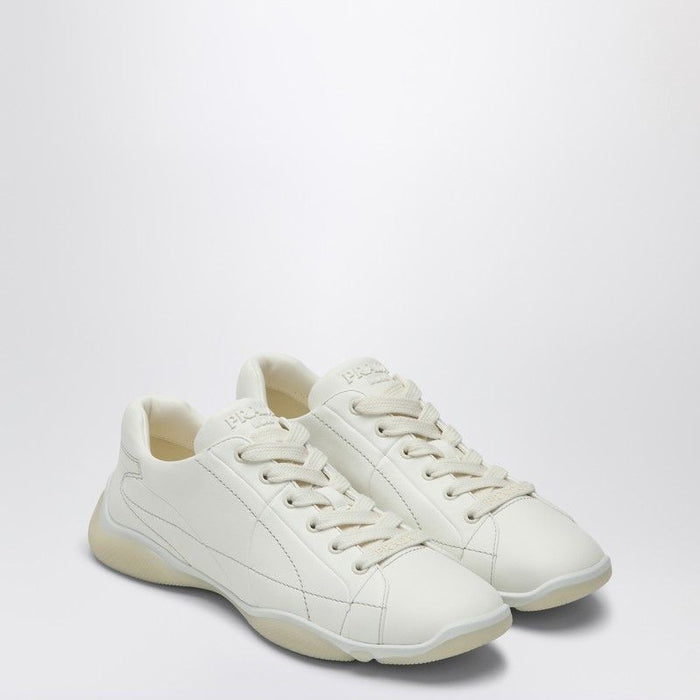 Prada  Sneakers Ivory In Nappa
