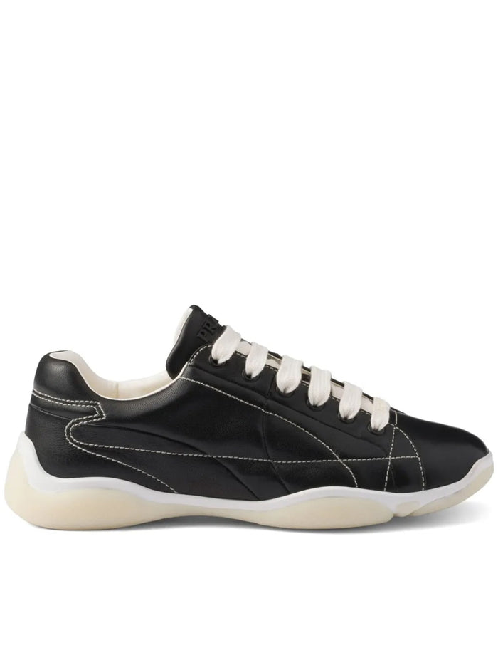 Prada Black Nappa Nylon Sneakers