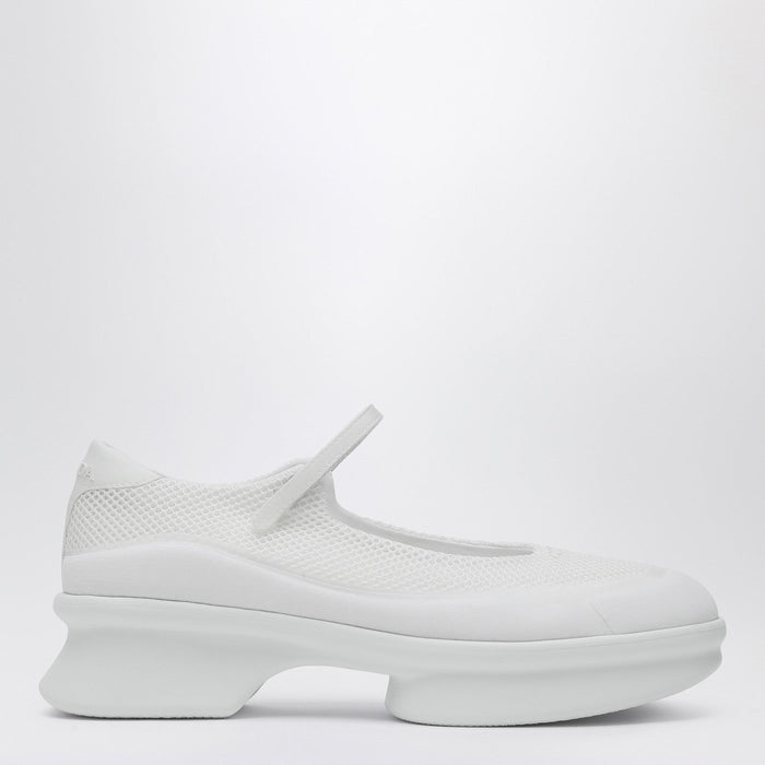 Prada White Mesh Ballerina