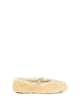 Prada Caramel Sheepskin Ballerinas