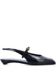 Prada Buckle Square Toe Flats