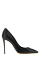 Casadei Black Leather Julia Pumps