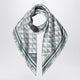Prada Emerald Printed Silk Twill Scarf 90X90