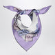 Prada Printed Silk Twill Scarf 55 Wisteria