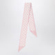 Prada Silk Jacquard Scarf Pink/White