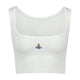 Vivienne Westwood Cropped Rib Top –  – Viscose – White