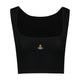 Vivienne Westwood Cropped Ribbed Tank Top –  – Viscose – Black