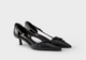 Prada Black Goat Leather Flat Shoes