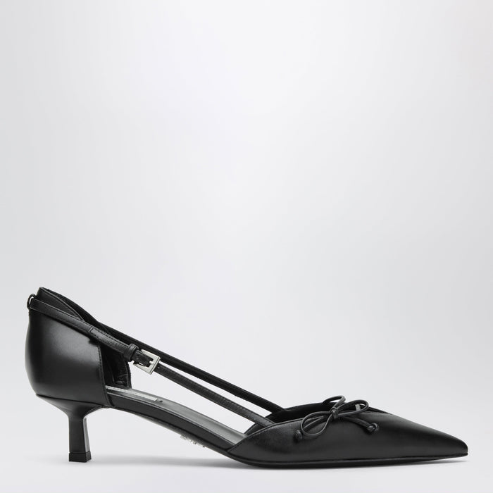 Prada Sideopen Leather Pumps