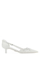 Prada White Leather Pumps