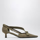 Prada Canvas Pumps In Forest Color