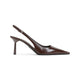 Prada Briciato Brown Leather Slingback
