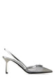 Prada Silver Polyamide Pumps
