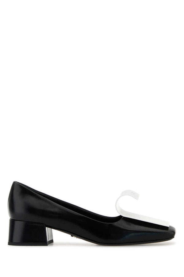 Prada Two-Tone Leather Pumps