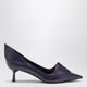 Prada Purple Brushed Leather Décolleté