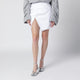 Vivienne Westwood Asymmetrical White Mini Skirt In Cotton Blend