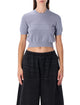 Alexander Wang Alexander Wang Cropped Ribbed Chenille Sweater With Logo