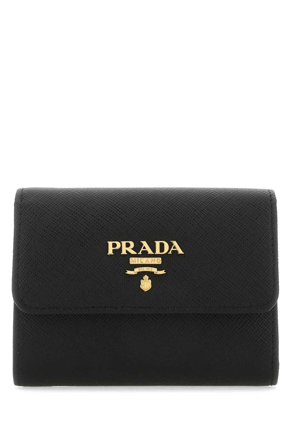 Prada Small Wallet In Black Saffiano Leather