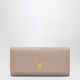 Prada Saffiano Wallet In Powder Pink And Gold