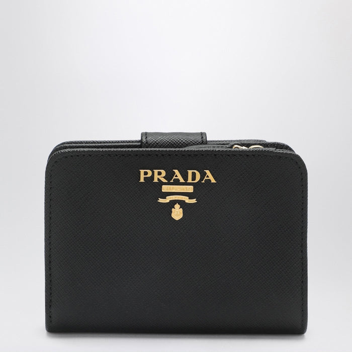 Prada Small Black Saffiano Leather Wallet