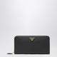 Prada Black Saffiano Zip-Around Wallet