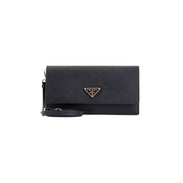 Prada Black Leather Clutch